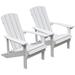 White Adirondack Chairs Sets Lounge Chairs Beach Chair Tanning Chair (Set Of 2)