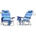 BOSSIN Backpack Beach Chairs for Adults,Adjustable high Beach Lounge Chairs with Towel Rack for Outdoor,Travel