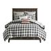 Gracie Mills Marianne 9-Piece Reversible Plaid Buffalo Checkered Cotton Comforter Set