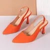 Sexy Damen Schnalle Sandalen hochhackige Damenschuhe Größe 43 Mode Damenschuhe spitzen Zehen feine