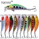 1 stücke Minnow Wobbler Angeln Locken Jerkbait Köder Pesca Mini Sinking Wobbler Angeln Lockt Hard