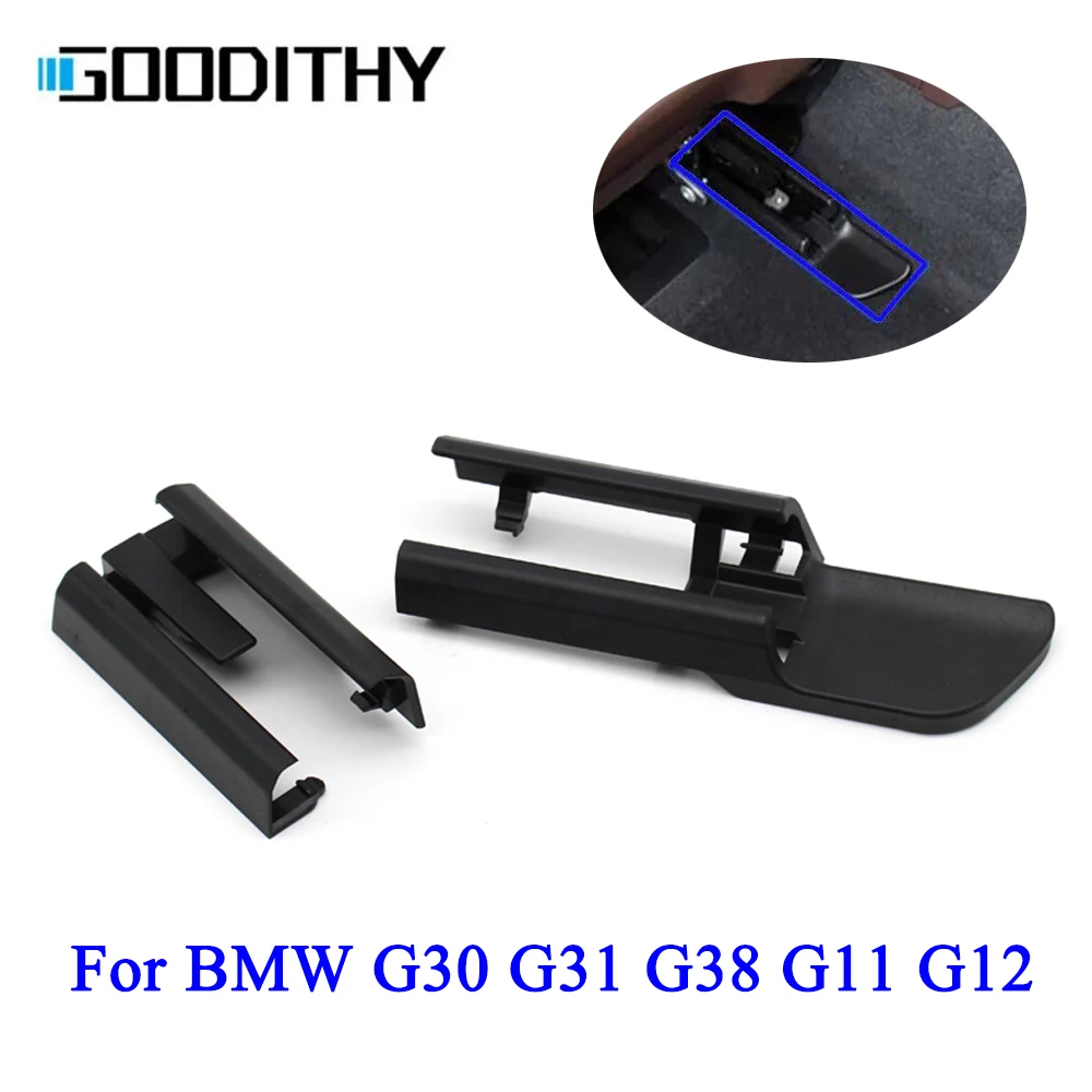 Auto Innen Schwarz Vorne Hinten Links Rechts Sitz Schiene Trim Abdeckung Schiebe Track Ersatz Für BMW 5er G30 G31 G38 G11 G12 Image