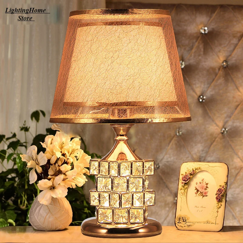 Kristall Tisch Lampe Diamant Tisch Lampe Dekoration Schreibtisch Lampen Klassische Schlafzimmer Nacht Bar Rubik Cube Europäischen Stil Luxus