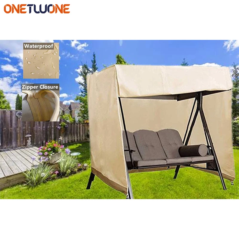 Terrasse Schaukel Abdeckung 3 Dreisitzer Hängematte segel flugzeug Abdeckung langlebig wasserdicht uv beständig Gartenmöbel Abdeckungen