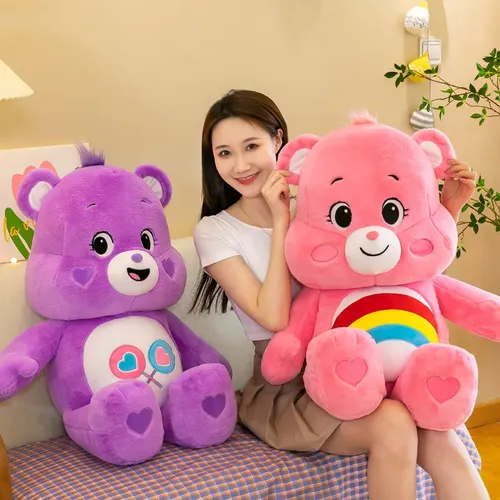 Miniso 40cm Care bears Kawaii Regenbogen bär Plüschtiere schöne Anime Teddybär ausgestopfte Puppe