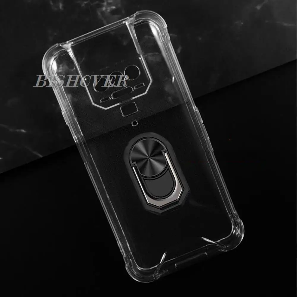 Coque de téléphone en silicone souple TPU Cubot KingKong 8, support de bague arrière, coque de smartphone, 6.5