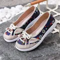 Scarpe da donna Kawaii Flat with Bow Cute Canvas calzature da donna Slip on Luxury Offer Daily