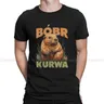 Beaver le più nuove magliette Kurwa Bobr Bober Men Harajuku top in puro cotone T Shirt girocollo