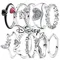 New Disney Row Of Hearts Eternity Ring Fit Original Charm accessori donna per gioielli regali di