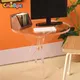 Maison de poupée Miniature en acrylique Table ronde transparente Table basse Table d'appoint
