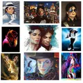 Peinture de diamant avec perceuse complète affiche de Michael Jackson 5D bricolage point de