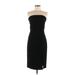 Sugar Lips Casual Dress - Bodycon: Black Solid Dresses - New - Women's Size Medium