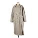 London Fog Trenchcoat: Gray Jackets & Outerwear - Women's Size 42