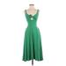 Reformation Casual Dress - Fit & Flare: Green Dresses - Women's Size Small