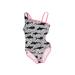 Art Class One Piece Swimsuit: Black Hearts Sporting & Activewear - Kids Girl's Size 6