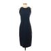 Athleta Casual Dress - Bodycon: Blue Solid Dresses - Women's Size Small