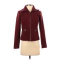 Ann Taylor Factory Jacket: Burgundy Jackets & Outerwear - Women's Size 00 Petite