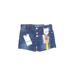 Wallflower Denim Shorts: Blue Bottoms - Kids Girl's Size 4