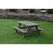 Loon Peak® Runkle Solid Wood Rectangular Outdoor Table Wood in Gray | 20 H x 44 W in | Wayfair BD7A52841B164D7098DCC710F7FDB79E