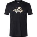 Bergzeit Basics Herren Super.Natural Triangle T-Shirt (Größe S, schwarz)