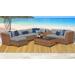 Laguna 10 Piece Outdoor Wicker Patio Furniture Set 10b in Grey - TK Classics Laguna-10B-Grey