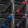 Car Seat Belt Cover Carbon Fiber Faux Leather Seat Belt Pad Holder Universal Auto Seat Belt Covers Shoulder Protection Car Interior Accessories