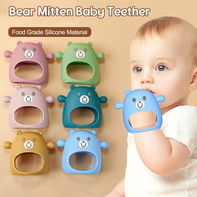 The Perfect Teething Toy For Babies 6m+ - Tyry.hu Silicone Anti-drop Teether Pacifier With Soft Hands For Sucking & Breastfeeding, Christmas, Halloween, Thanksgiving Day Gift