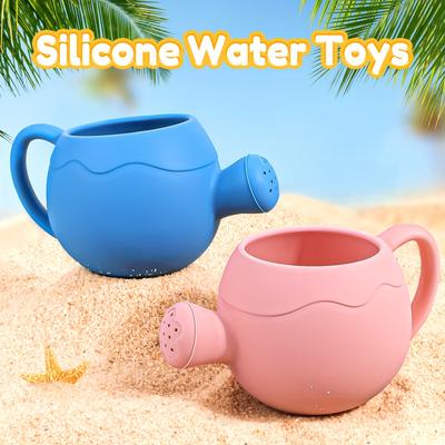 Bpa-free Silicone Watering Can Toys - Lightweight & Easy To Grasp For Toddlers - Perfect For Bathing, Beach & Garden Play!