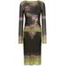 Fleurs Petit Grand-print Dress - Gray - Jean Paul Gaultier Dresses