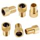 6pcs Brass Presta Valve Adapter - Inflate Your Bike Tires With Ease Using Any Standard Pump Or Air Compressor