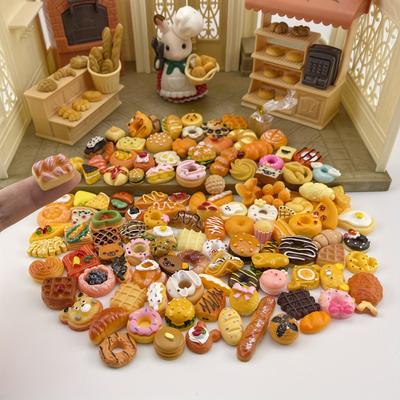 10pcs/20pcs/30pcs Mini Breads Miniature Food Models Dollhouse Accessories Doll Accessories Kids Toy