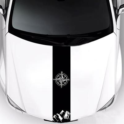 Transform Your Car With This Hot-selling Hood Car Sticker Stripe - Auto Modified Body Sticker Decoration Covering Film