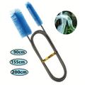 1pc, Pipe Cleaning Brush Air Pipe Flexible Double Head Hose Aquarium Accessories Water Tank Cleaner Water Filter Nylon 90/155/200cm/35.43/61.02/78.74inch