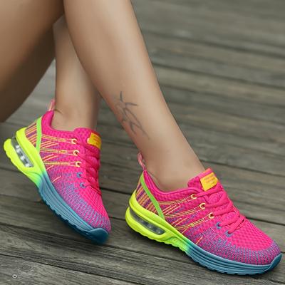 TEMU Women' Cushion Sports Shoes, Shock Absorbing Low Top Running Sneakers, Casual Outdoor Tennis Trainers Image