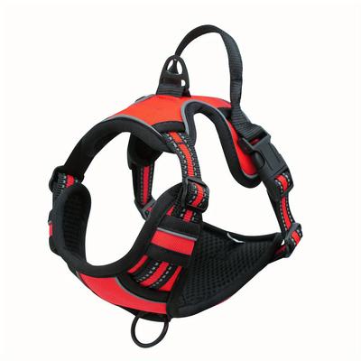 TEMU 1pc Reflective No-pull Dog Harness For Medium And Large Dogs - Easy Walking And Oxford Material Christmas Gift Image