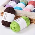 2pcs Heart Filling Cotton Hand Woven Genuine Cotton Coarse Wool Yarn Ball Crochet Diy Fabric Thread For Crocheting And Knitting, Mat, Cushion, Slippers And More 50g/pc