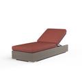 Birch Lane™ Kiona Reclining Chaise Lounge w/ Cushion in Brown/Gray | Outdoor Furniture | Wayfair 29895BE7833945BEB9D7DE8A32F6B781