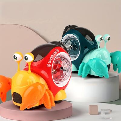 Interactive Musical Light Up Crawling Snail Toy - Early Learning Educational Toy For Babies & Toddlers! Easter Gift