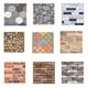 10pcs 3d Stone Peel And Stick Wall Tiles Stickers, Faux Stone Wall Stickers, Self-adhesive Brick Grain Wall Paste, For Tv Background Wallpaper Decoration, Home Decor