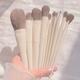 Yj 10pcs Premium Makeup Brushes Set Eye Shadow Foundation Women Cosmetic Powder Blush Blending Beauty Make Up Beauty Tool