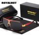 Royalhot Classic Metal Polarized Sunglasses With Large Frame For Men And Women Driving, Ideal Choice For Gifts