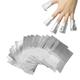 100 Pcs Aluminium Foil, Nail Art Soak Off Acrylic Gel Polish Nail Wraps Remover, Manicure Nail Cleaning Makeup Tool