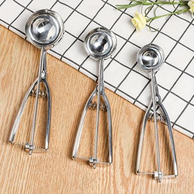 1pc Premium Stainless Steel Ice Cream Scoop - Perfect For Digging And Serving Ice Cream, Kitchen Tool