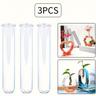 3pcs Transparent Acrylic Tube Hydroponic Planter, Vase, Hydroponic Tube