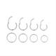 Steel Plicated Ring Nose Ring Separated Jewelry Argyle Earrings Holographic Nose Ring Lip Ring Nose Spiral Muscle Rook Earrings