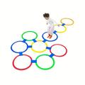 Children's Agility Sensitivity Training Sports Equipment, 10 Multicolor Plastic Hoop Rings+10 Connectors+1 Storage Bag, Creative Puzzle Combination Toys For Outdoor Sports And Garden Backyard Games