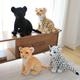 Adorable Simulation Leopard Lion Stuffed Animal Plush Toy - Perfect Gift For Kids - Soft And Skin-friendly Fabric! Halloween Decor Thanksgiving Christmas Gift