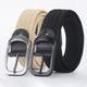 1pc Casual Woven Belt, A Belt That Can Be Worn By Both Men And Women, Outdoor Elastic Belt, 8 Colors Available, Ideal Choice For Gifts