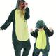 Kid's Dinosaur Hooded Rompers, Zip Up Flannel Jumpsuit, Cute Clothing Outfits For Boys & Girls