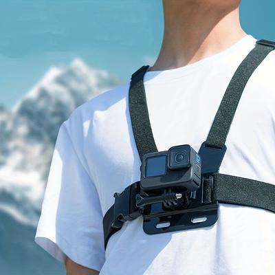 Straps Mount For Gopro Hero 11 10 9 8 7 6 5 4 Session 3 2 Max Black Accessories Adjustable Chest Mount Harness Chest Strap Belt